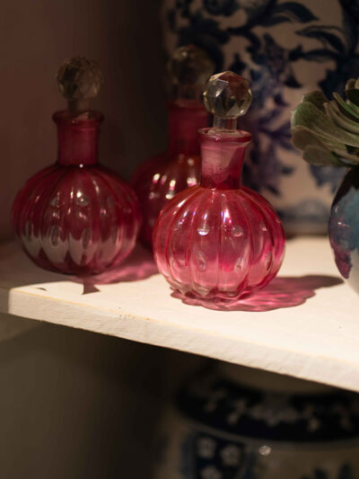 Perfumero redondo chico rosa