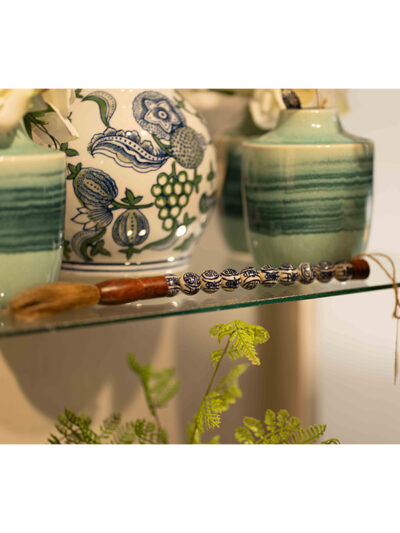 Pincel letra china azul y blanco