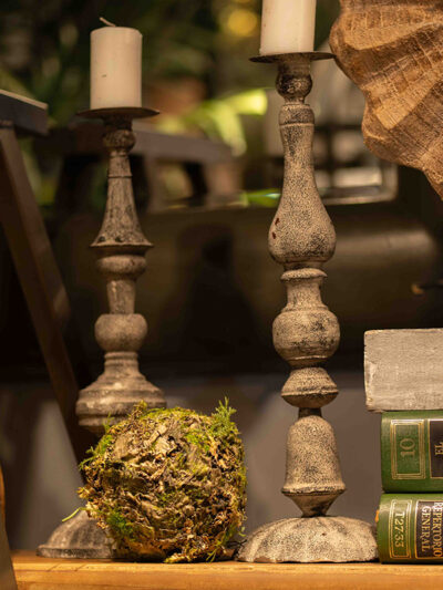 Candel de hierro set x2