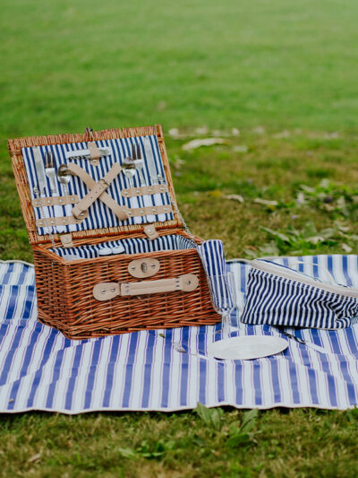 Canasta picnic para 2 personas con bolsa termica desmontable