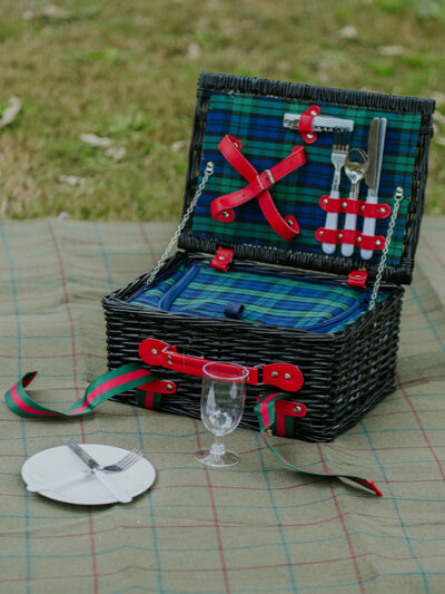 Canasta para 2 de picnic negra