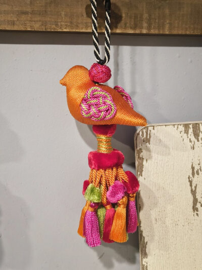 Colgante pajarito naranja