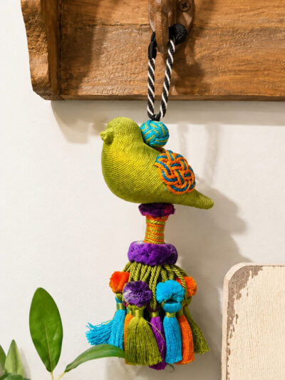Colgante pajarito verde