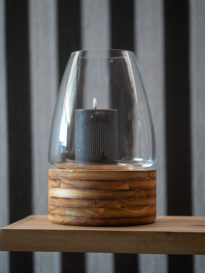 Fanal de madera alto